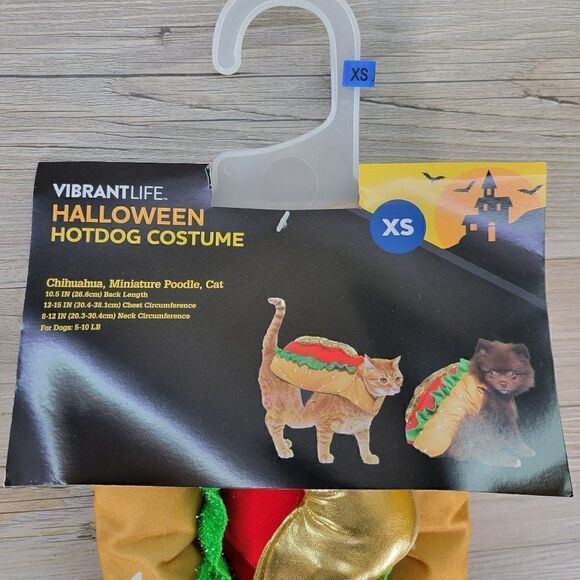 Vibrant Life Hot Dog Dog Costume Sz XS - Picture 4 of 6